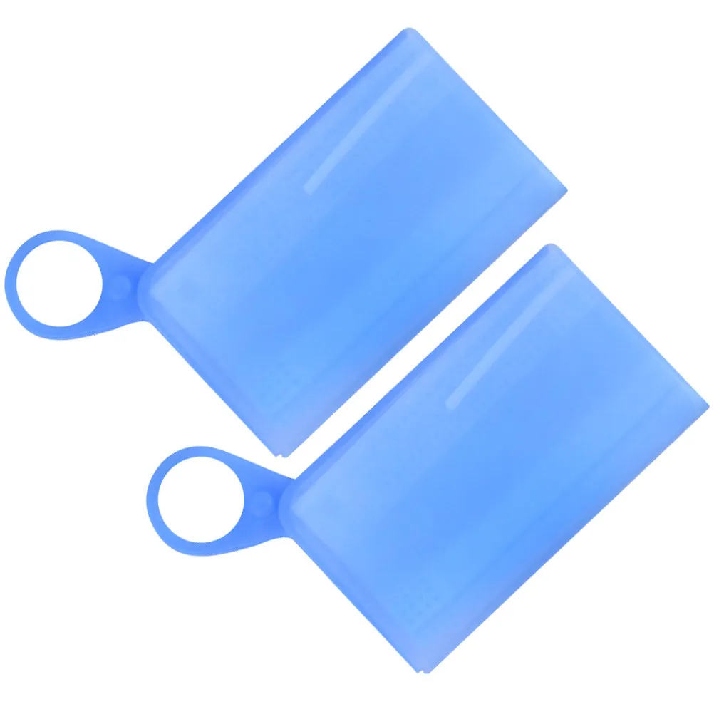 

2Pcs Silicone Mask Holder Portable Mask Storage Clip for Disposable Temporary Storage Waterproof Compact Lightweight
