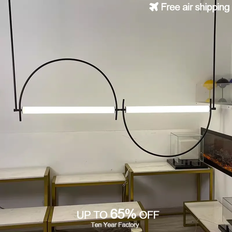 

Modern Minimalist Hanging LED Chandelier and Pendant Light for Living Room Bedroom Study Home Villa Interior Decoration