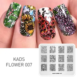 Nail Art Stamping Plate Stainless Steel Template Stencil Decoration Nail Tips with UV Gel Stamper Polisher Manicure DIY Salon