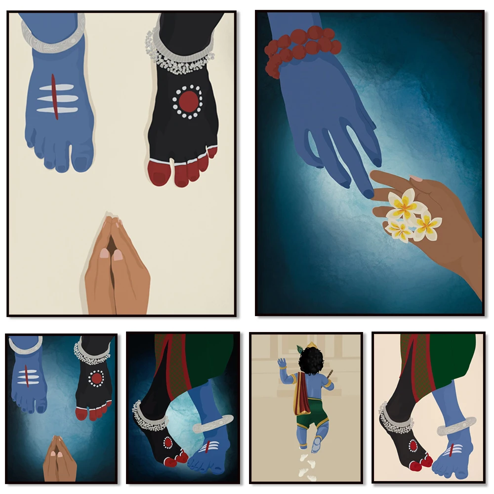 

Kali & Shiva Dance Foot Prints, Shiva Shakti, Ardhanarishvara, Shiva Parvati, Baby Krishna Prints, Lord Krishna, Hindu God, Yoga