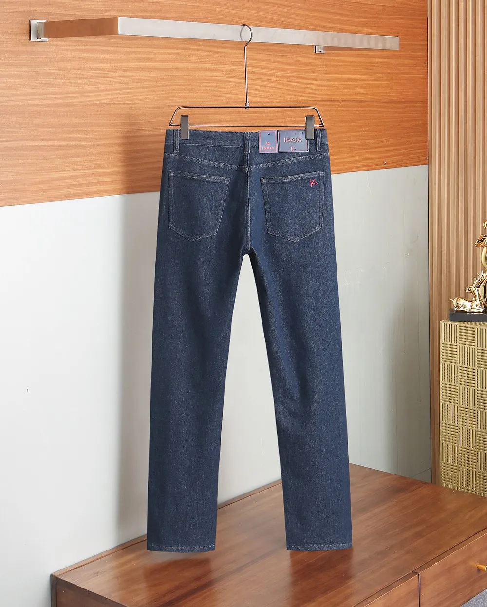 

BLSK CPRT Jeans Thick Cotton Men 2025 Autumn Winter new Embroidery elasticity warm zipper outdoors straight Big size 29-42 Pants