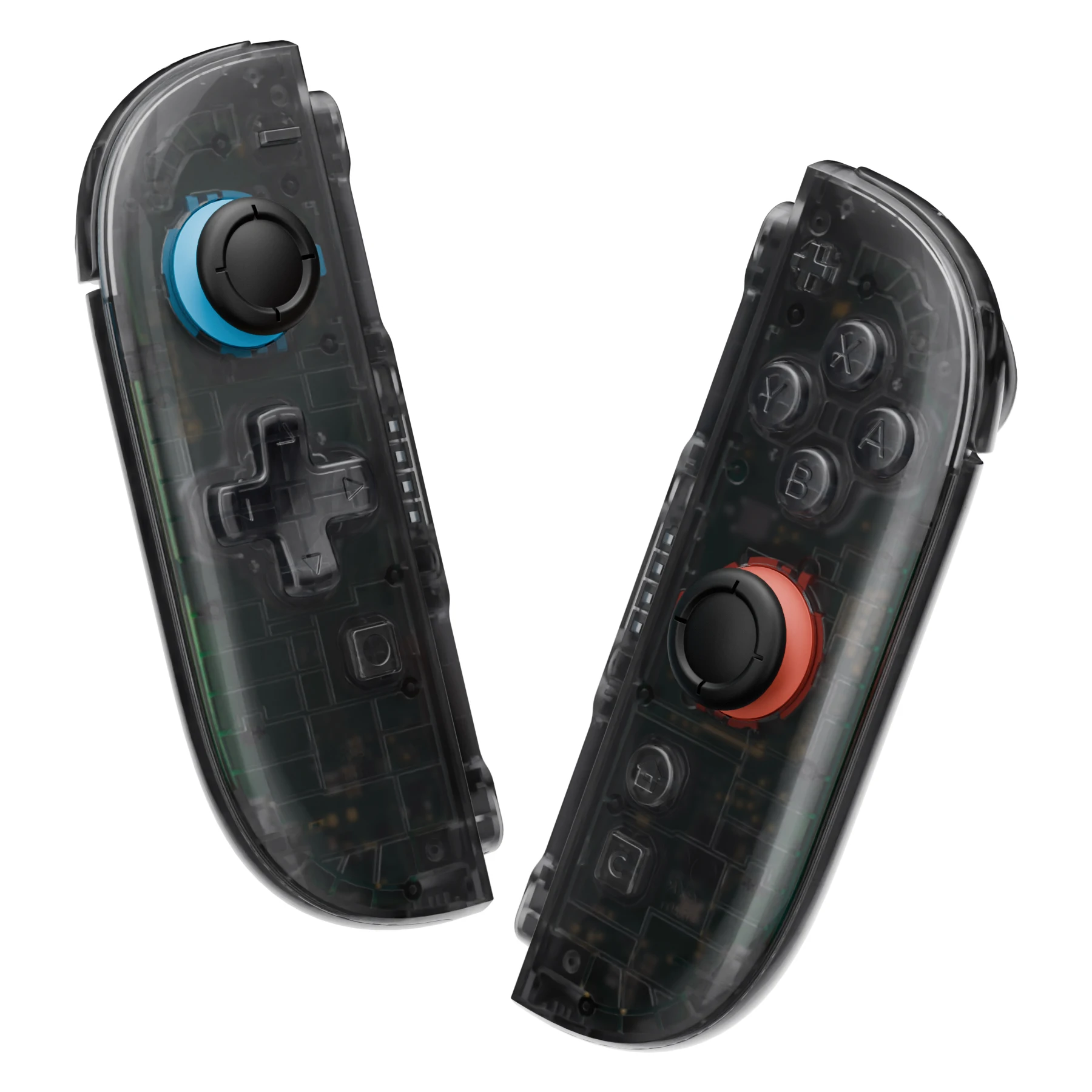 

eXtremeRate for Joycon 2, for Nintendo Switch 2 Replacement Housing (D-Pad Version) Buttons - Clear Slate Black