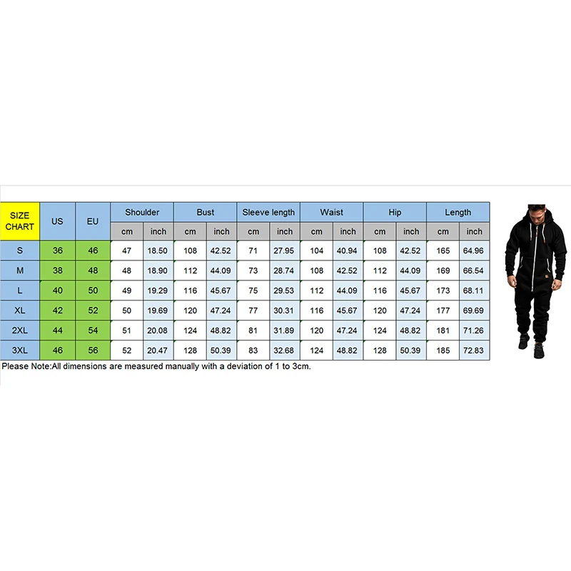 Men\'s Hooded Fleece Lining Jumpsuit Autumn Winter Warm Long Sleeve Full Zipper Overalls with Kangaroo Pockets Night Clothes