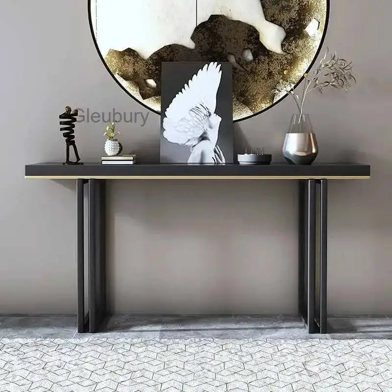 Chinese Minimalist Console Table Narrow Rectangle Modern Rustic Console Table For Hallway Porch Stoliki Do Salonu Furniture