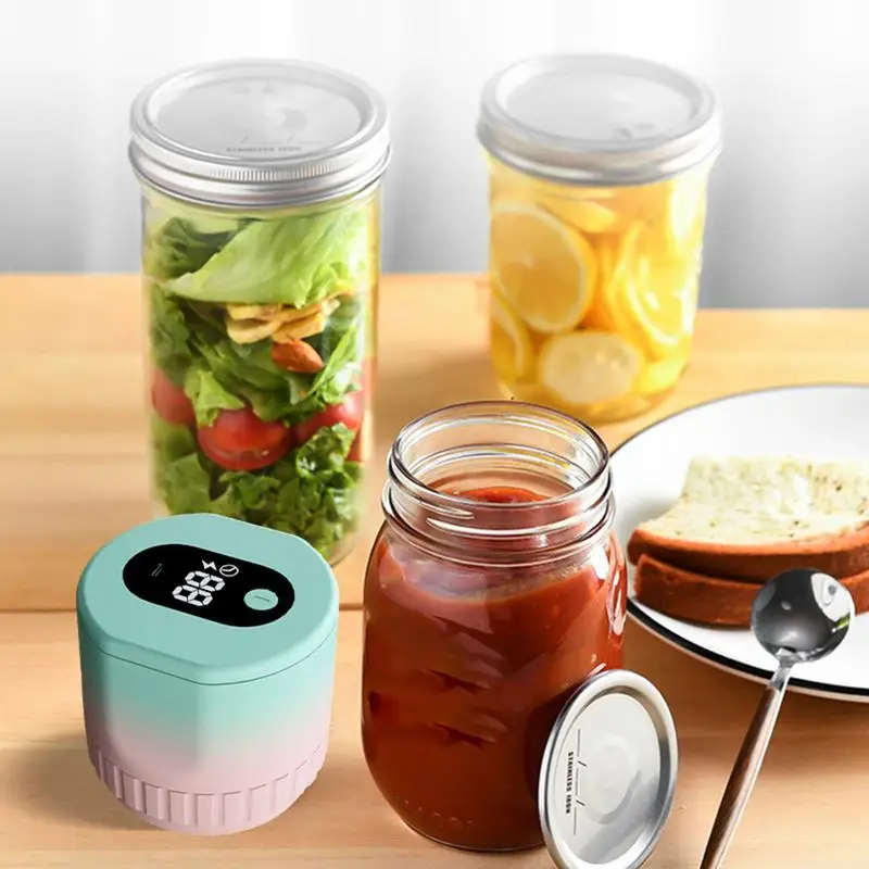 Mason Jar Vacuum Sealer Kit Electric Vacuum Sealer Jar Sealer Vacuum Sealing Vacuum Sealing Machine For Wide Mouth And Regular