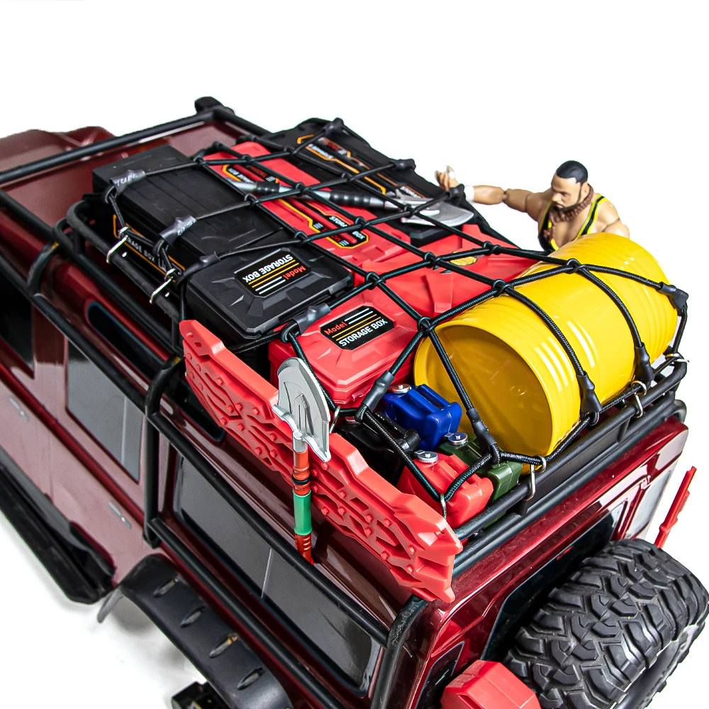 Kunststoff Gepäck Aufbewahrungsbox Dekoration Werkzeugkasten für 1/10 Rc Crawler Axial Scx10 90046 Traxxas Trx4 Trx6 Redcat Rgt Yikong Rc4wd – Detail 16