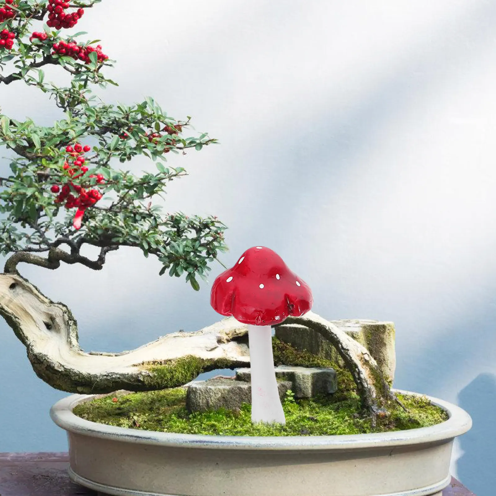 33Pcs Realistic Foam Mini Mushrooms Artificial Decorative Mushrooms for DIY Craft Garden Party Mini Mushroom Figures