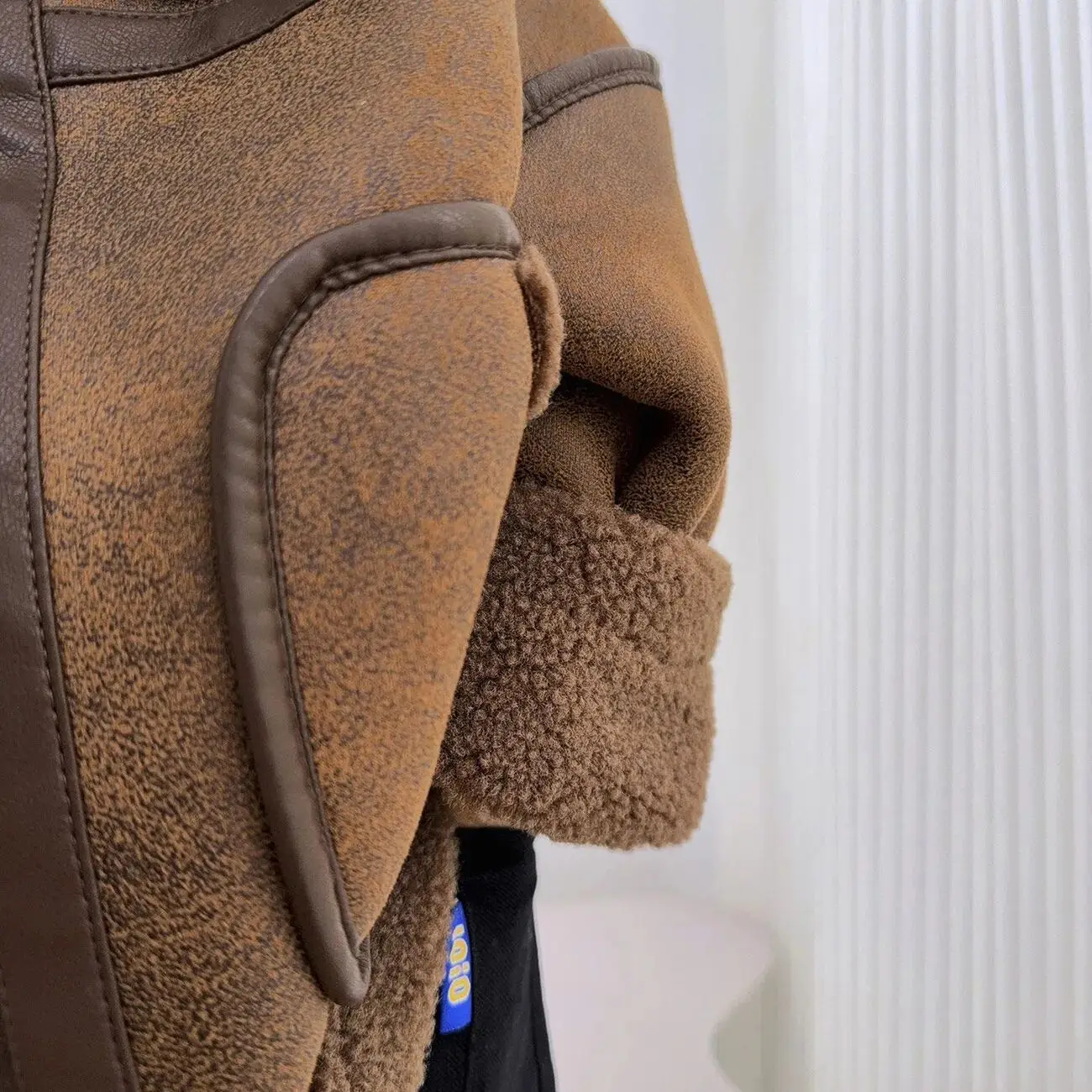 Baby Boys' Fur Jacket Autumn and Winter New Fashionable Children's Suede and Velvet Thick Coat