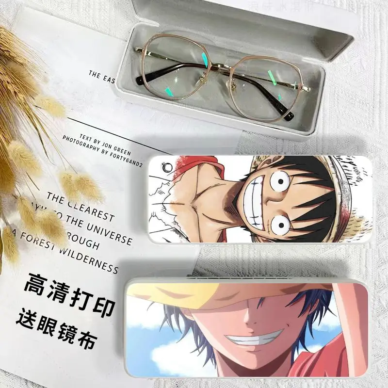 

One Piece Luffy Glasses Case High-end Men's Portable Anti-Stress Resistant Ins High-Looking Simple Cartoon Creative Storage Box