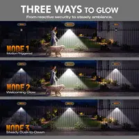 Solar Motion Sensor Clip On Light Outdoor Waterproof Bright Solar Powered Security Lamp for Fence Garden Yard Wall Patio Camping 3