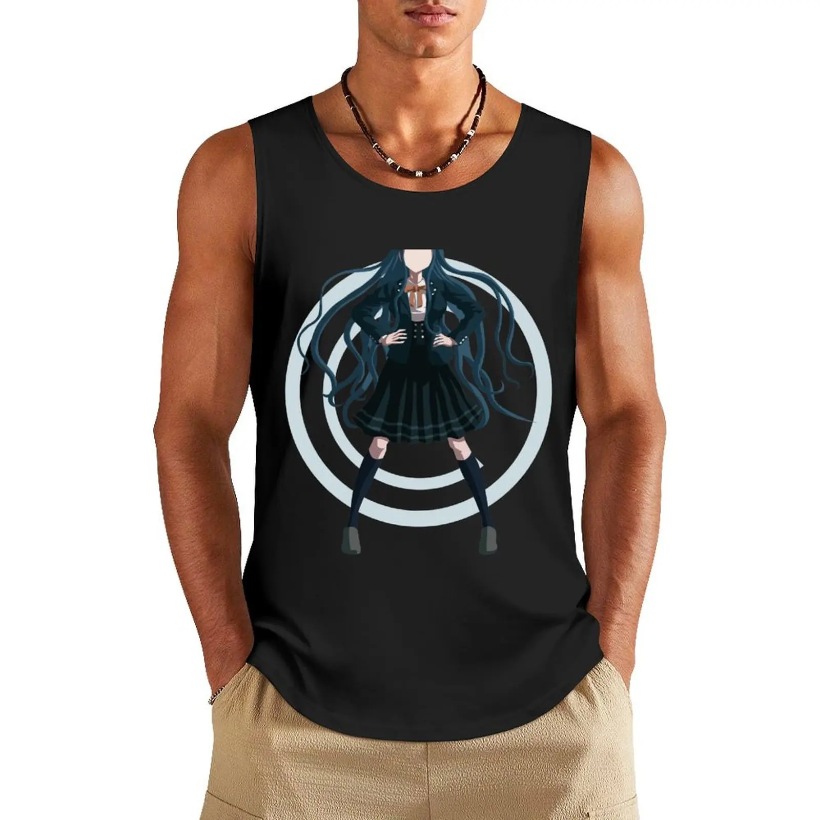 

Tsumugi Shirogane - Danganronpa Minimalist Vector Art Tank Top Men's summer clothes Short sleeve clothing men T-shirt man