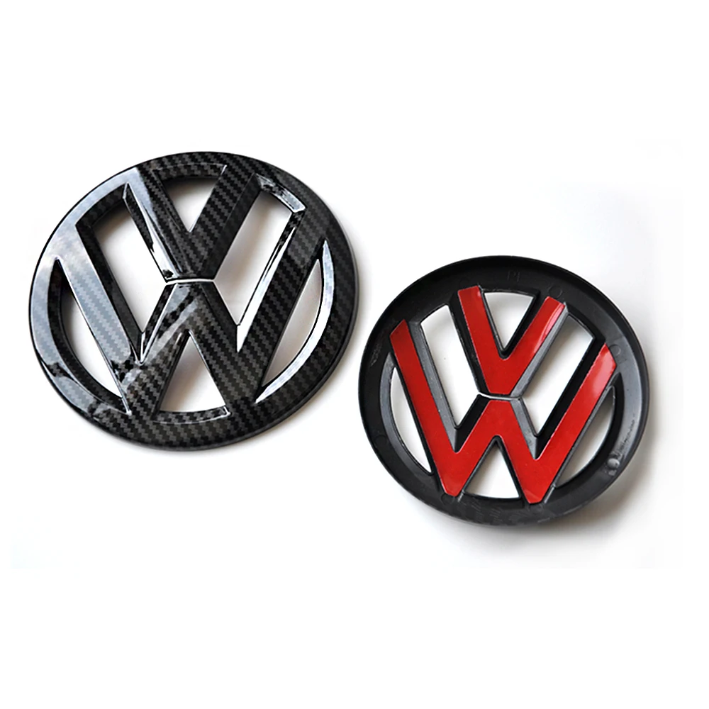 2pcs Car Front Grill/Rear Emblem Lid Covers Logo Sticker For Volkswagen VW POLO GOLF 4 5 6 7 7.5 8 MK4 MK5 MK6 MK7 MK8 sportvan