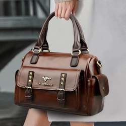 2025 New Famous Luxury Women's Handbag High Quality Soft Leather Women Tote Bags Fashion Famous Weight Shoulder Bag Wallet Sac