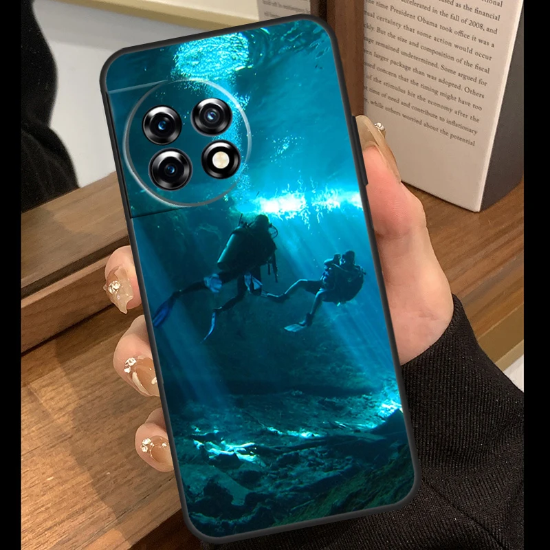 حافظة غواص الغوص لهاتف OnePlus 12R 13R 10R 10T 8T 13s 13 12 11 10 Nord CE 5 2 3 4 Lite N10 N20 N30 Funda