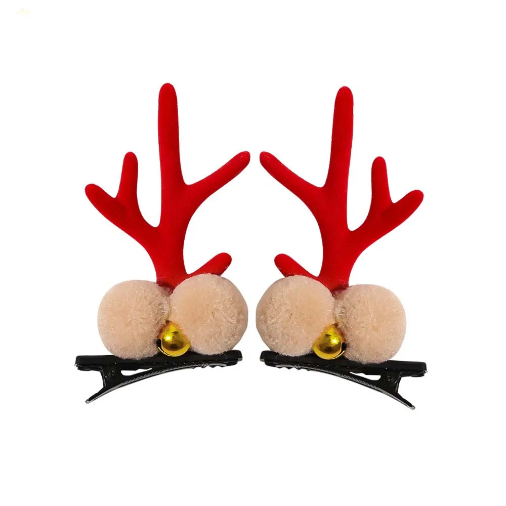 Christmas Antlers Hairs Clips Decoration Children Adults Hair Clips Variety Of Styles Pure Handmade Literary Artistic Revival