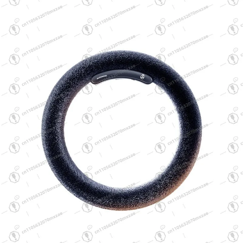 Kabelloser, beheizter Lenkradbezug aus Graphen, Plüsch, ganzjährig, universeller, rutschfester Auto-Handwärmer