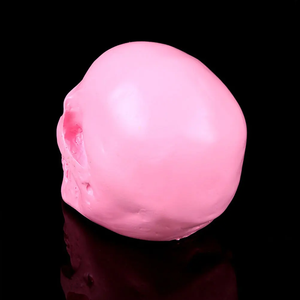 

Desktop Figurine Horror Skull Decor Head Ornament Eerie Decoration Halloween Resin Shelf