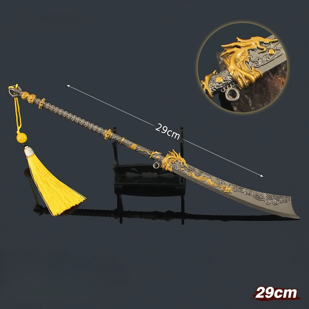 29 cm/11.4in Naraka: Bladepoint Mes Model Naamloze Mo Dao Oude Koude Wapens Rekwisieten Game Randapparatuur Ornamenten Jongen Speelgoed geschenken