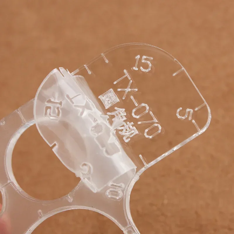 อะคริลิค R รูปเครื่องตัดมุมรัศมีวัดเย็บผ้าห่มหนังผ้า Patchwork ไม้บรรทัดแม่แบบเครื่องมือ DIY อุปกรณ์เย็บผ้า