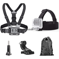 Chest Strap Head Strap Belt for Gopro hero 12 11 10 9 8 7 5 4 3 Insta360 DJI Action 3 2 camera Harness Go Pro SJCAM Accessories