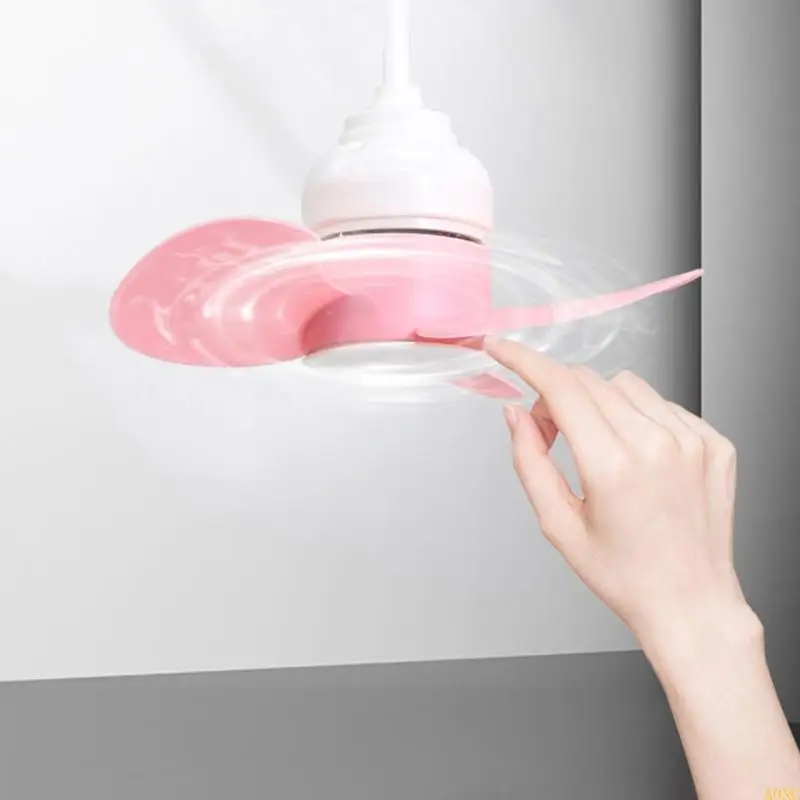 A0NC Tragbarer 3Pin -Gewinde Deckenlüfter 360 -Grad -Einstellung Kühllüfter Einfacher Installationsraum Speicherplatz für