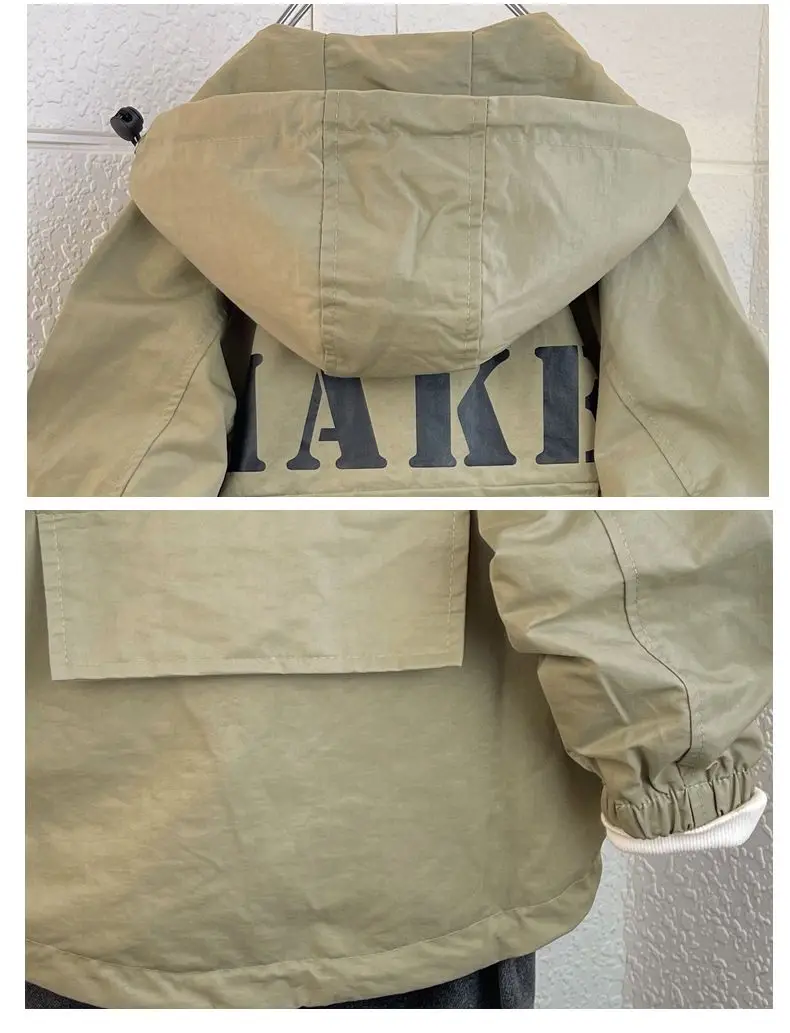 Kinder kleidung Frühling und Herbst Jungen Wind jacke Mantel neue Jungen Mode Kapuzen jacke Kinder Baby jacke