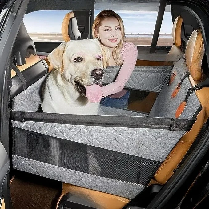 

Car Pet Pad, Rear Single Seat Car Bottom with Hard Belt Net Dog Blue Child Waterproof and Anti-dirty Multi-functional Dog Pad
