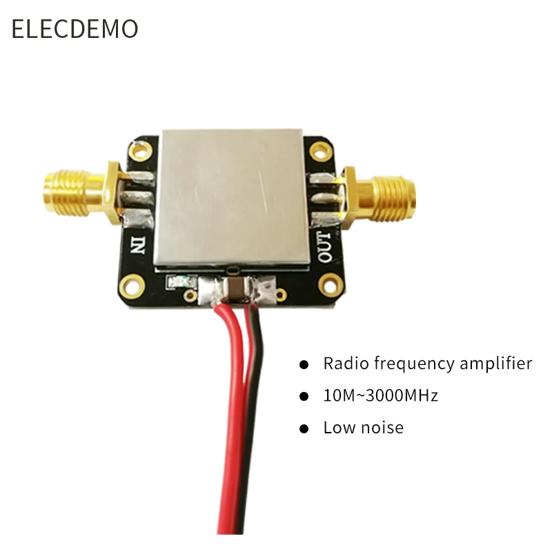 

RF amplifier low noise amplifier LNA broadband 10M-3000MHz gain 22dB with good flatness