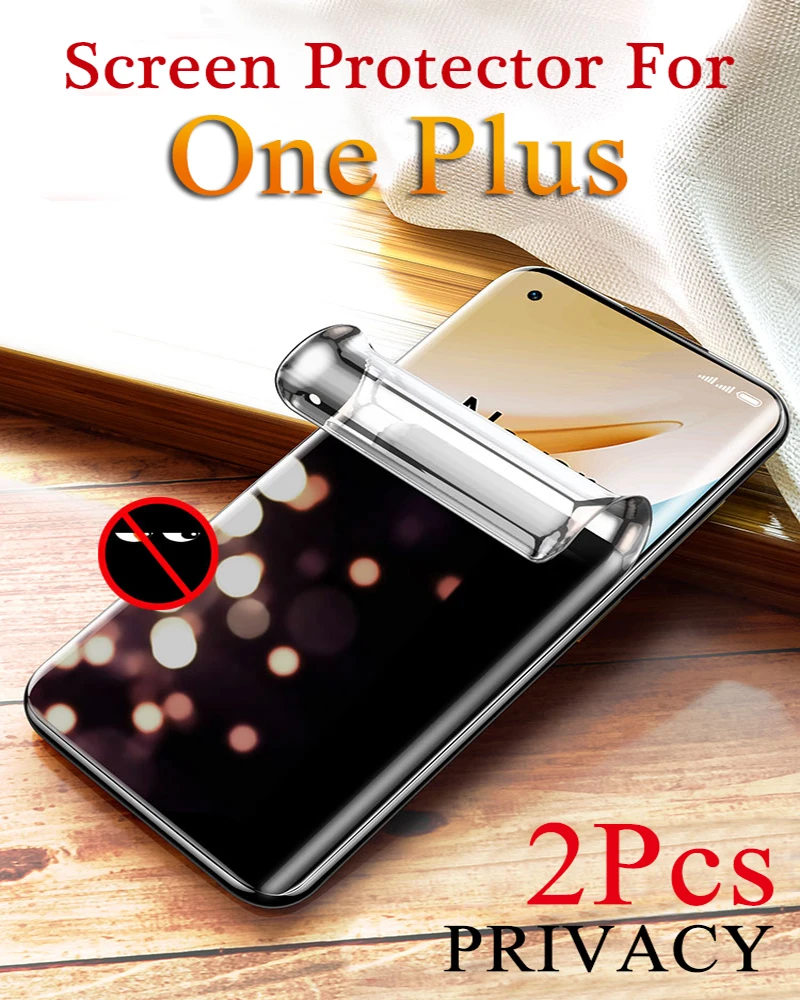 OnePlus11R Ace Pro For One Plus 10Pro 8T Privacy Soft Hydrogel Film OnePlus9 8Pro Anti Peeking Screen Protector 1+ 9RT 7TPro