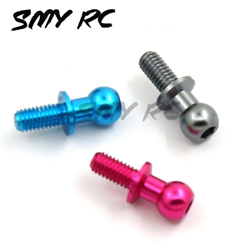 10Pcs M3 Metal Hex Ball Head Screws for Tamiya TT01 TT02 Sakura D5 1/10 RC Drift Car Spare Parts Universal