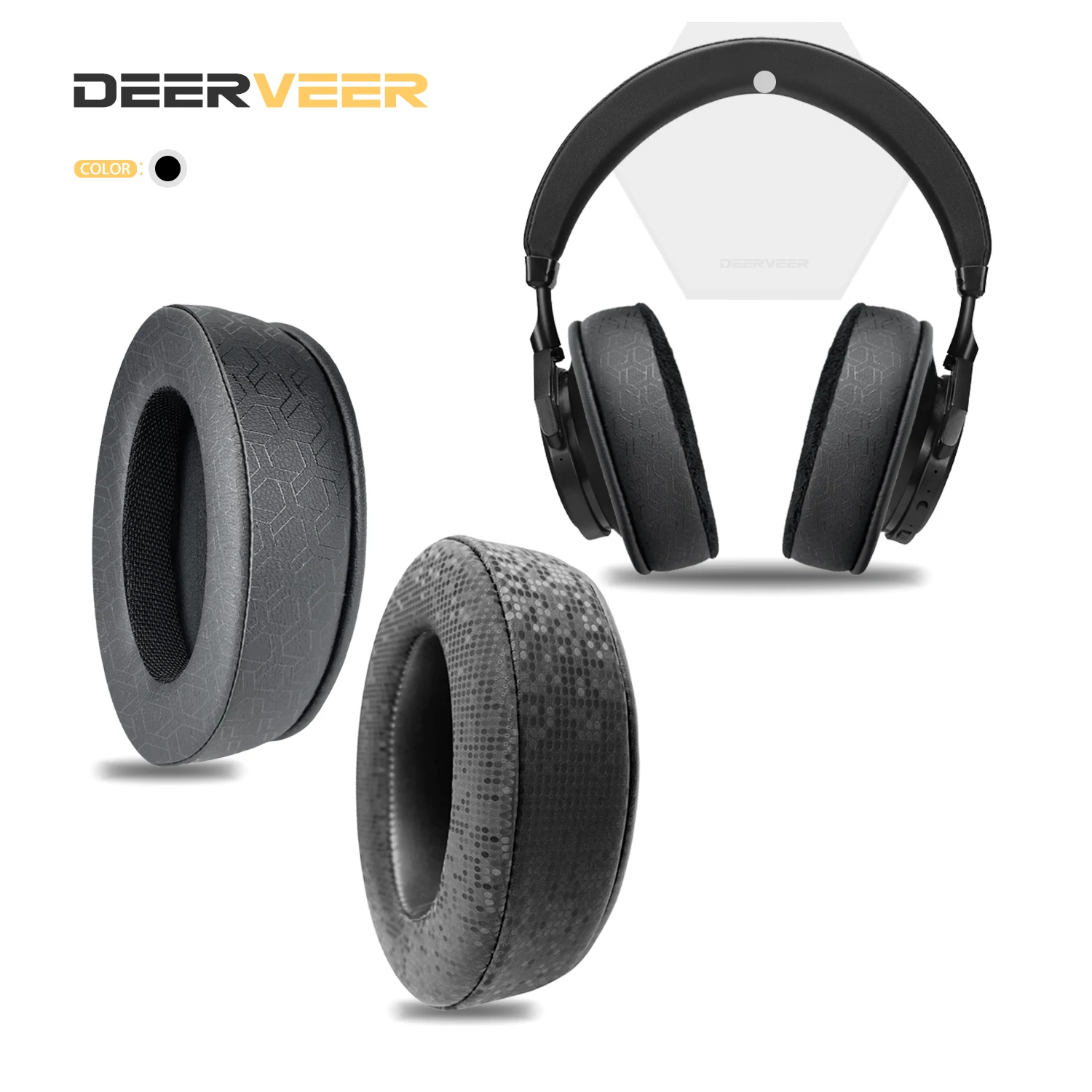 DEERVEER Replacement Earpad For Bluedio T6 T6S T6C T7 T7+ Headphones Thicken Memory Foam Cushions Earcups Earmuffs Ear Cover