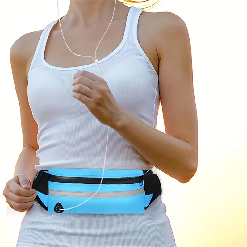 Sports Waist Bag for Men Women Outdoor Running Waist Bag Belt Bag Phone Gym Bag waterproof Elastic Waistband Running Accessories