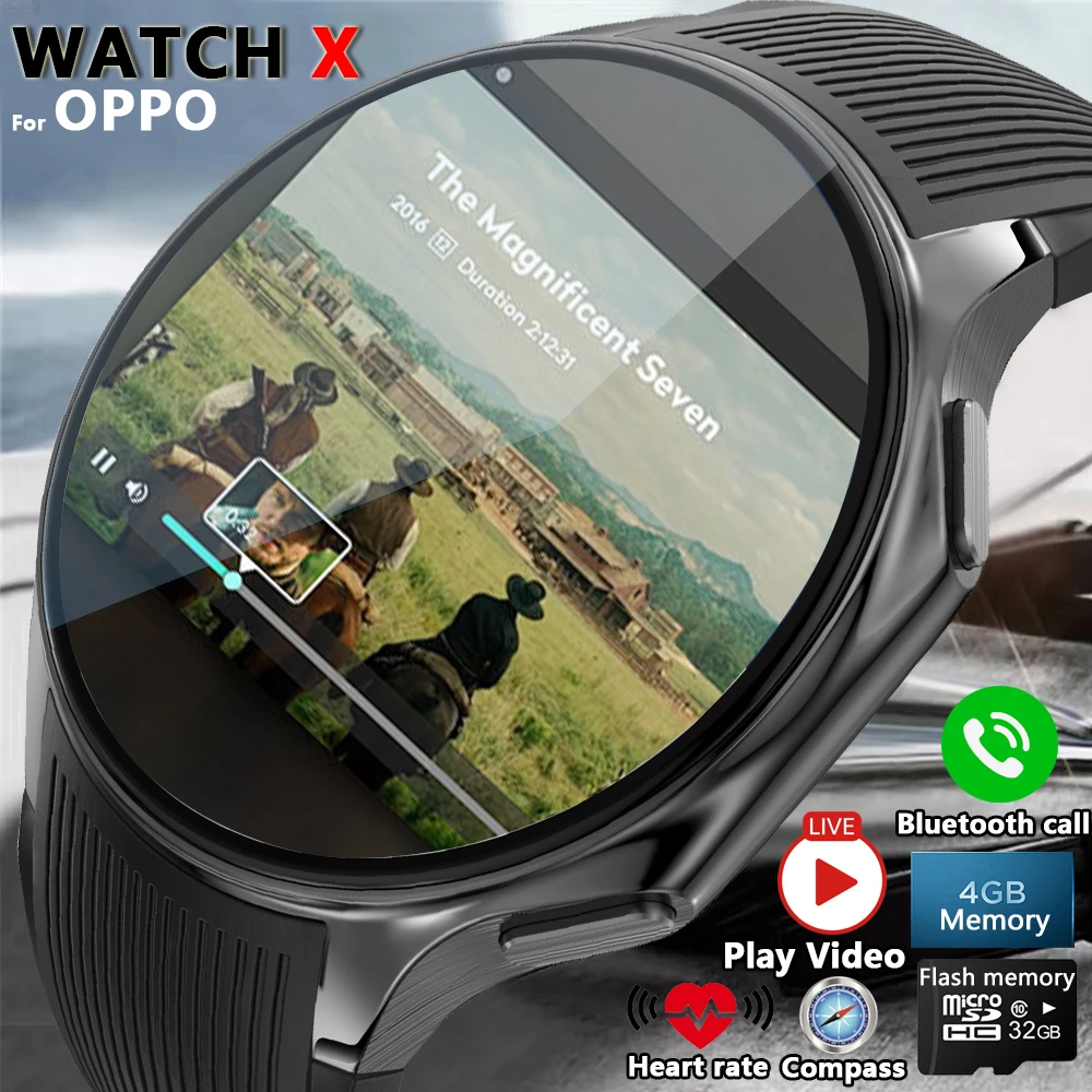 2024 New For HUAWEI IOS Watch X High-End Business Watch 4G Large Memory Album Smartwatch Men Sports Fitness Waterproof Bracelet