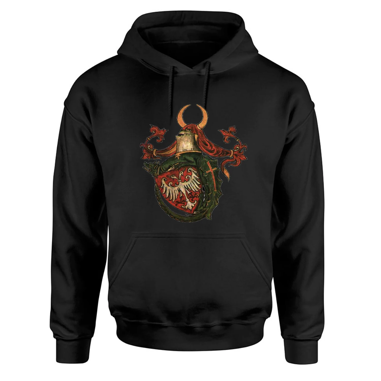 

Vintage Serbian Ruler Stefan Lazarevic Coat of Arms Pullover Hoodie 100% Cotton Comfortable Casual Mens Sweatshirt Streetwear