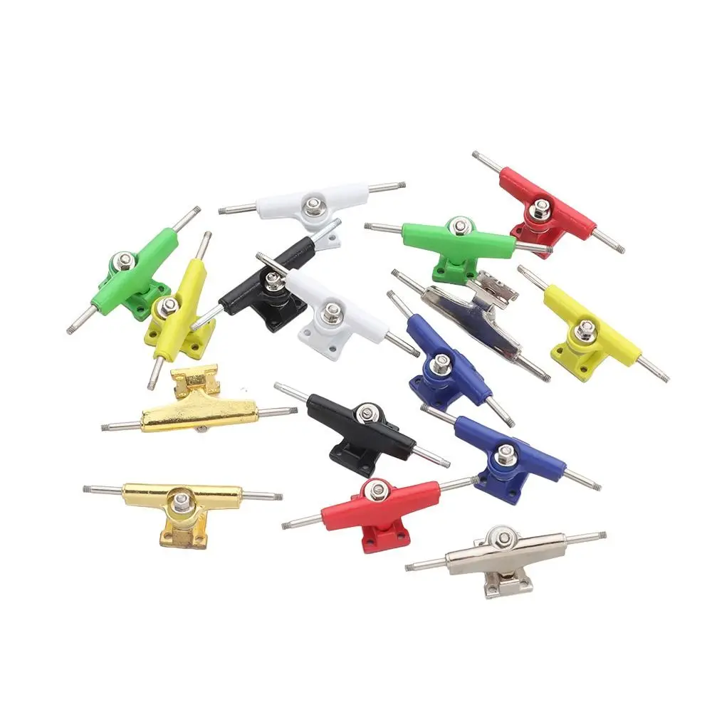 1Pair New With Nuts Fingerboard Truck Truck Bolts Toy Hobby Collectors Bearing Deck Brackets Model Mini Finger Skateboard Parts