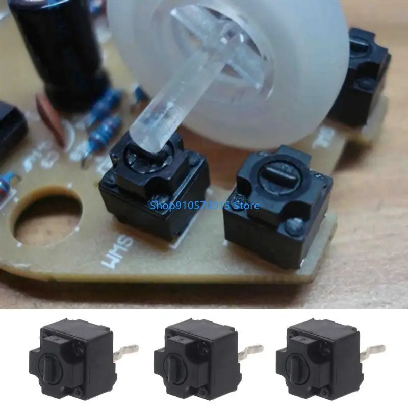 B95C 10Pcs Mouse Square MicroSwitch Button EVQP0K07KBB4 IE4.0 Black Spots 6x6x7.2mm