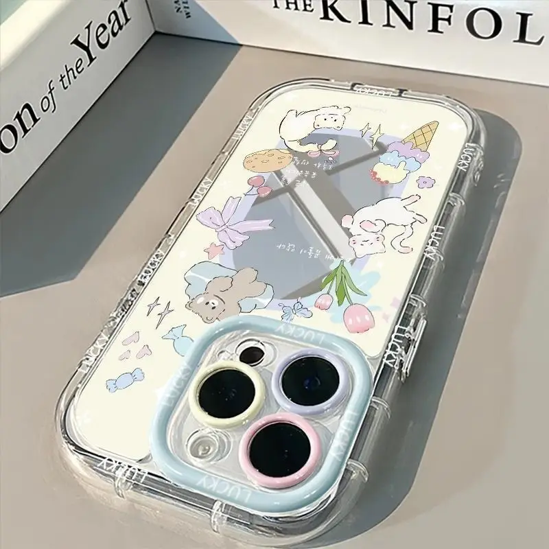 Summer Cat Delicious Candy Mirror Phone Case For iPhone 17 AIR 16 15 14 13 12 11 PRO MAX 7 8 PLUS Anti Drop Dustproof Cover view 2