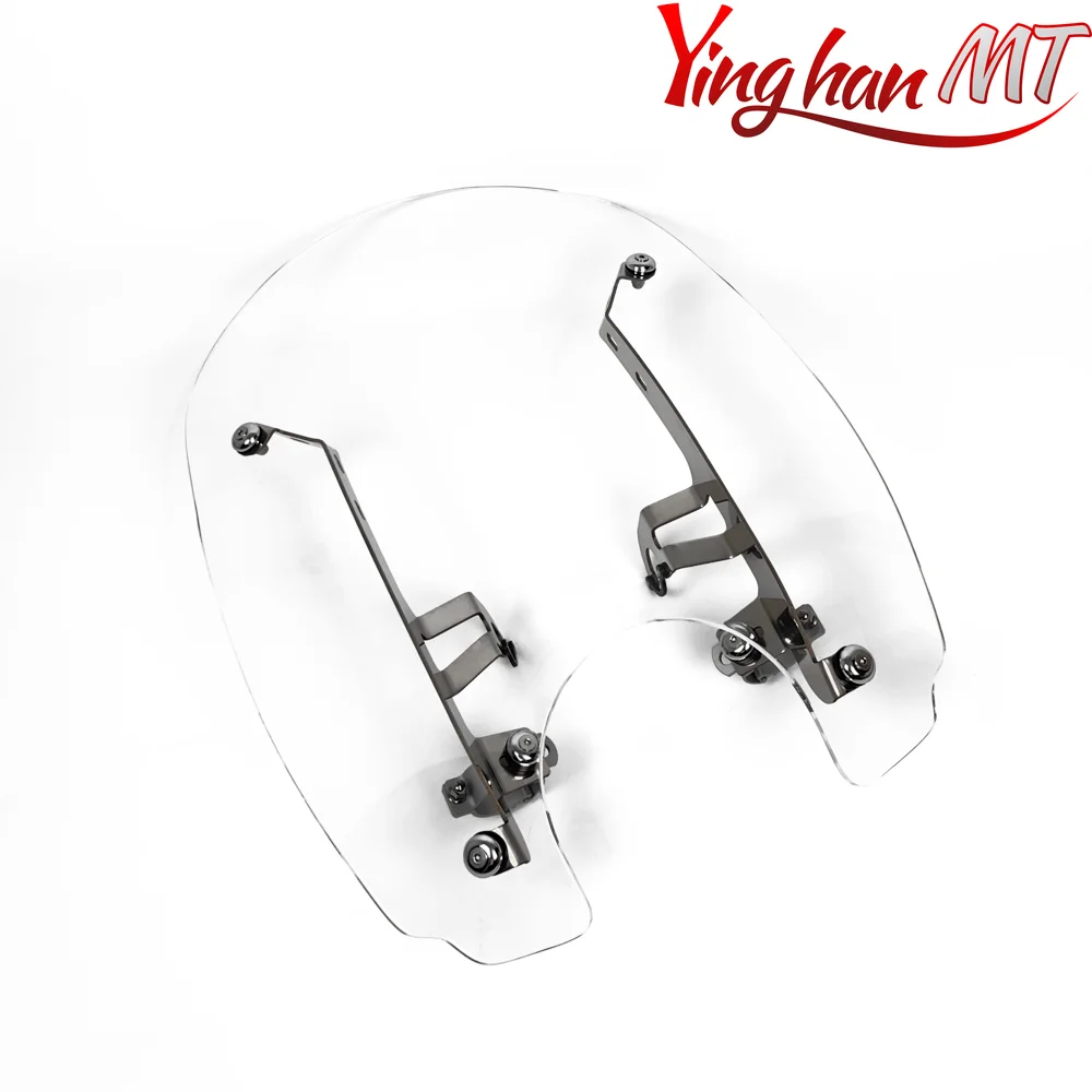 Motorcycle 22\'\' Windshields Wind screen W/ Mounting hardware For Indian Scout Bobber Sixty 2015-2023