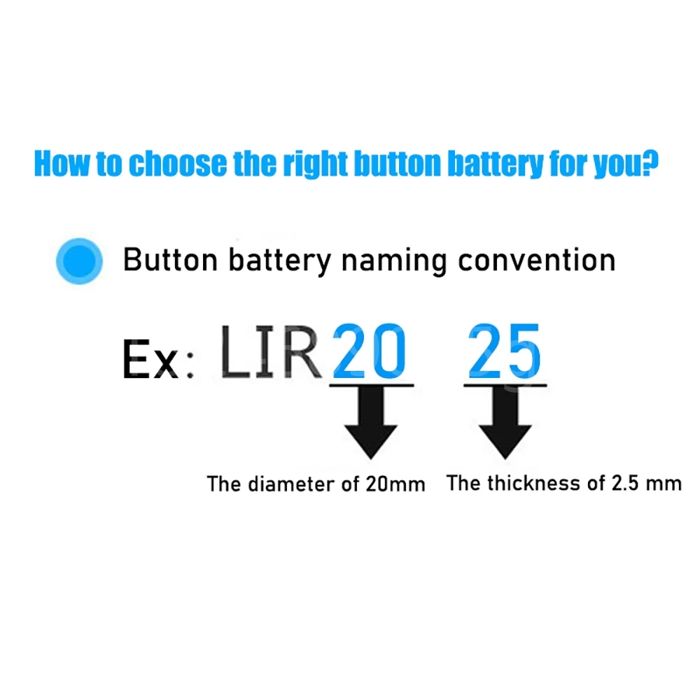 5 pz nuova batteria ricaricabile agli ioni di litio LIR2025 3.6V batterie a bottone al litio per Computer orologio sostituisce LIR 2025 CR2025/ML2025