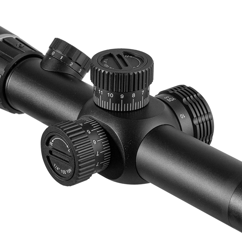 Fire Wolf 2-7x24 mira telescópica táctica con retícula para caza