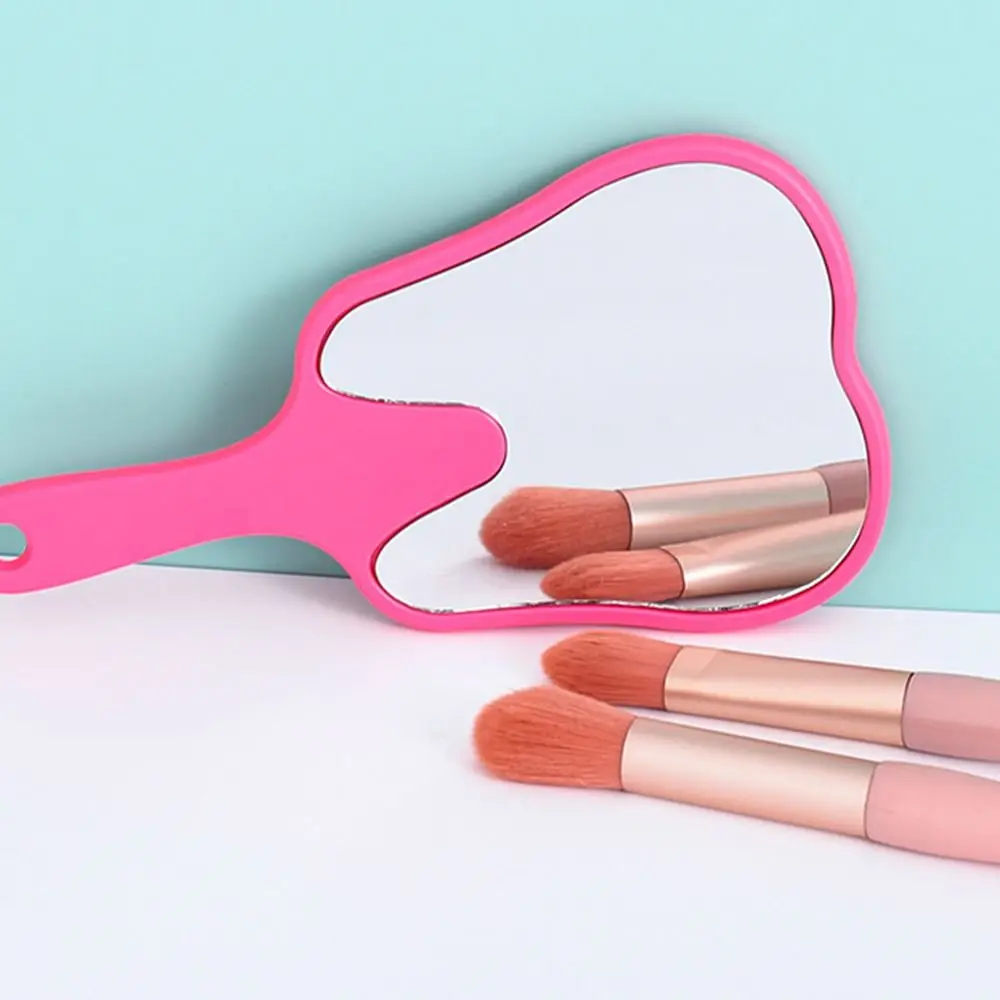 Espelho portátil em forma de dente universal PVC Espelho de maquiagem de alta definição Espelhos dentais presente