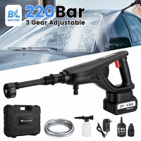 3500W 220Bar MUDIRO M-BW1 Cordless Pressure Washer with 4.0Ah Batteries, 1.32 GPM Brushless Motor Portable Pressure Washer