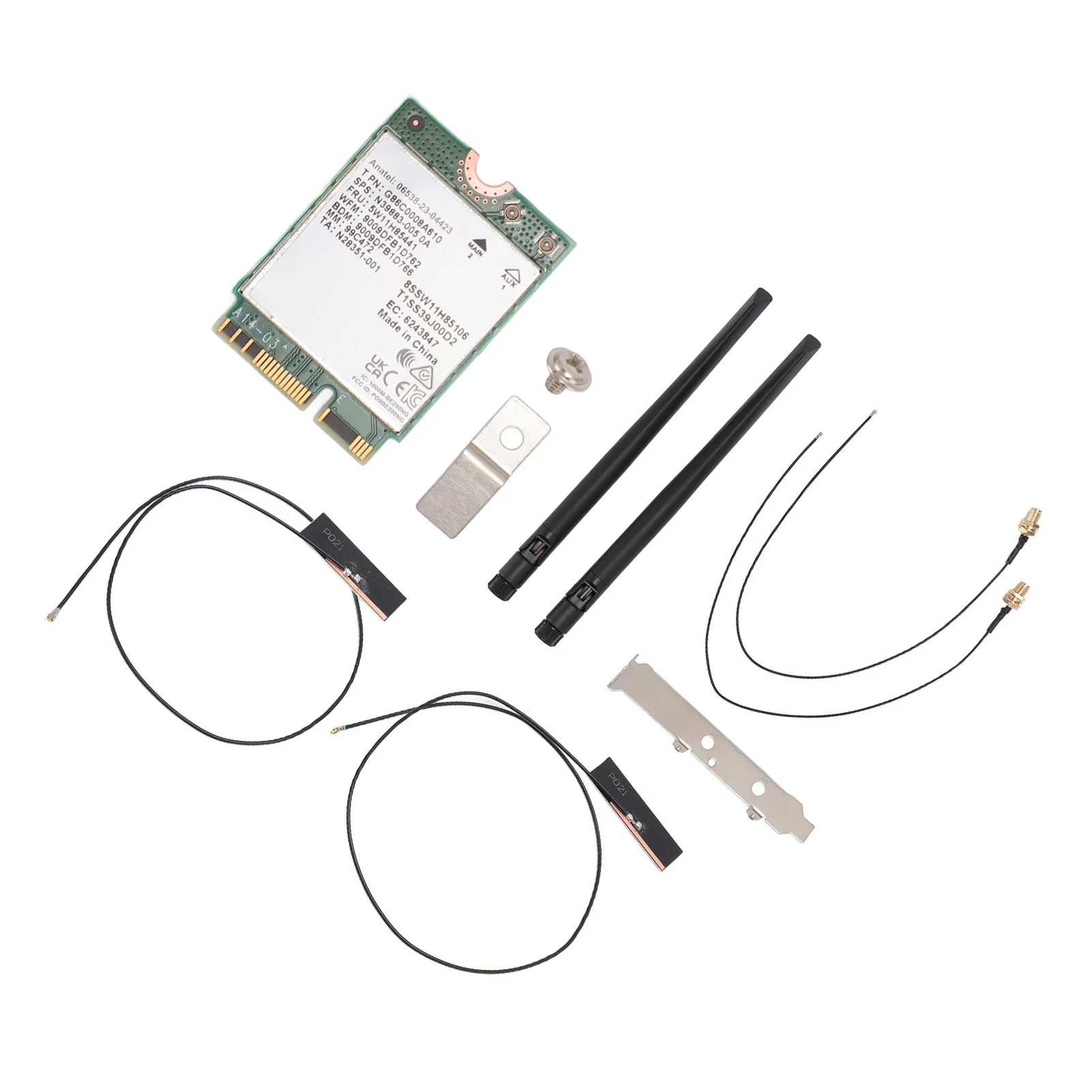 BE200NGW WiFi 7 Card 2.4G 574Mbps 5G 2400Mbps 6G 5800Mbps BT 5.4 MU MIMO BE200NGW Network Card for Win 10 11 Computer