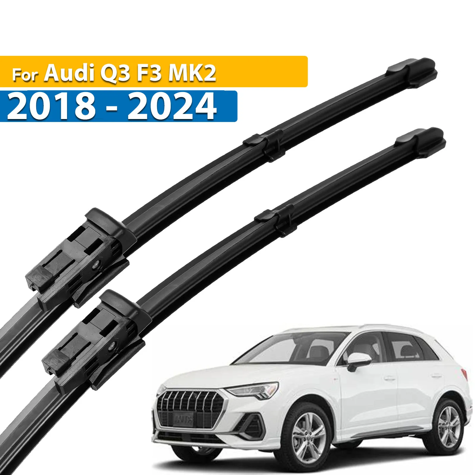 

Передние щетки стеклоочистителя Erick's LHD для Audi Q3 MK2 2018-2024, лобовое стекло, чистые окна, автомобильные щетки от дождя 24 "+ 20"