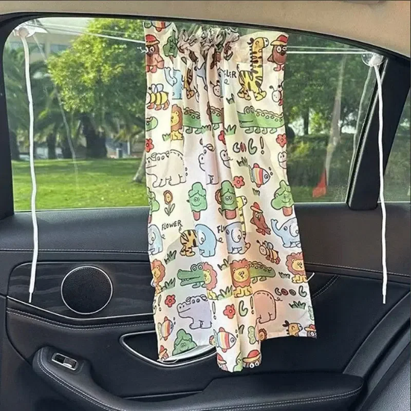 Cartoon Auto Fenster Sonnenschutz Vorhang mit Saugnapf Universal Seite Sonnenschutz Abdeckung für Kinder Baby Sicherheit