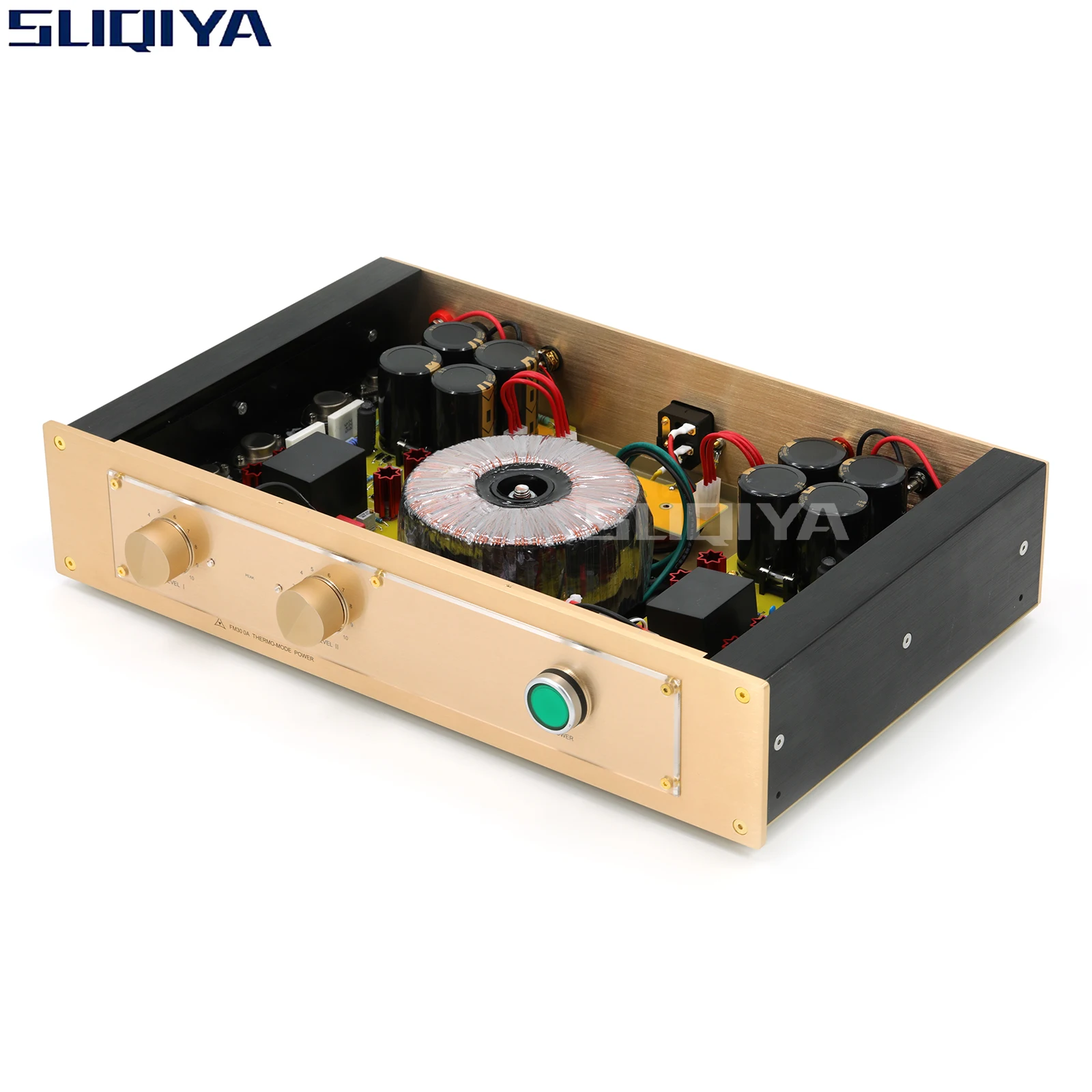 SUQIYA-Direct Engraved FM ACOUSTICS FM300A Classic HiFi Power Amplifier 80W*2 8Ω 150W*2 4Ω