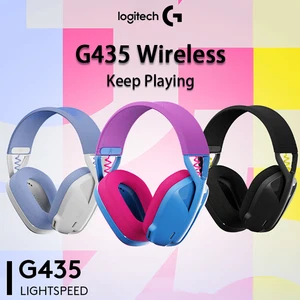 Logitech-G435 Tai nghe không dây, âm thanh vòm, Bluetooth, tương thích trò chơi và âm nhạc 10 Logitech tiêu đề điện thoại bán hàng chính - 5