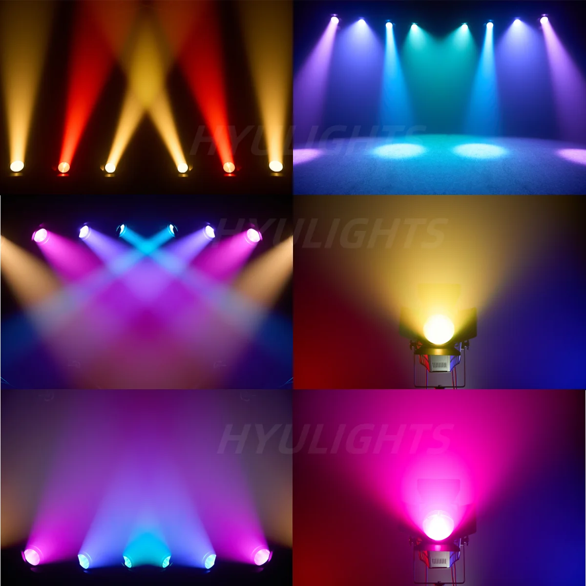 1/2 Stück LED Zoom Par-Scheinwerfer 200W COB 5-50 Grad Beam&Wash RGBW 4in1 Dimmbares Bühnenlicht DJ Stroboskop – Detail 13