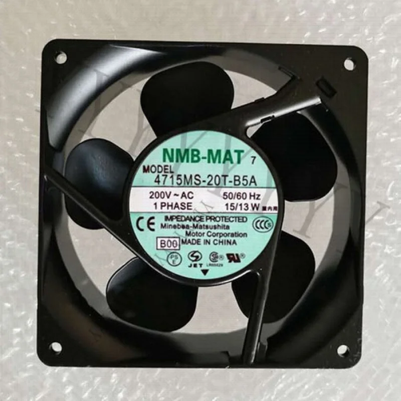 

q + 1 шт. новый для NMB-MAT 4715MS-20T-B5A AC 200 В 15/13 Вт осевой вентилятор охлаждения # QW.