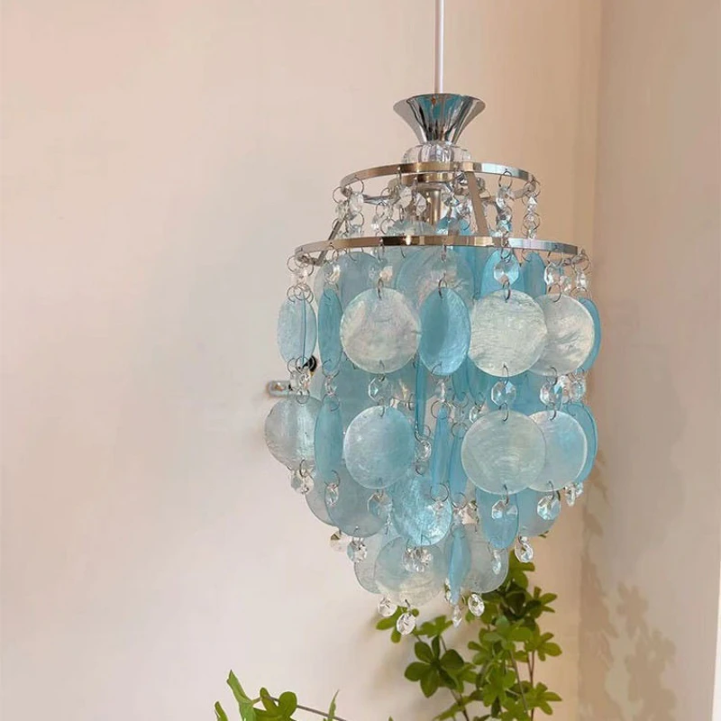 

Nordic Colored Crystal LED Pendant Light for Dining Room Food Tables Bedroom Designer Chandelier Home Decor Lusters Luminaires